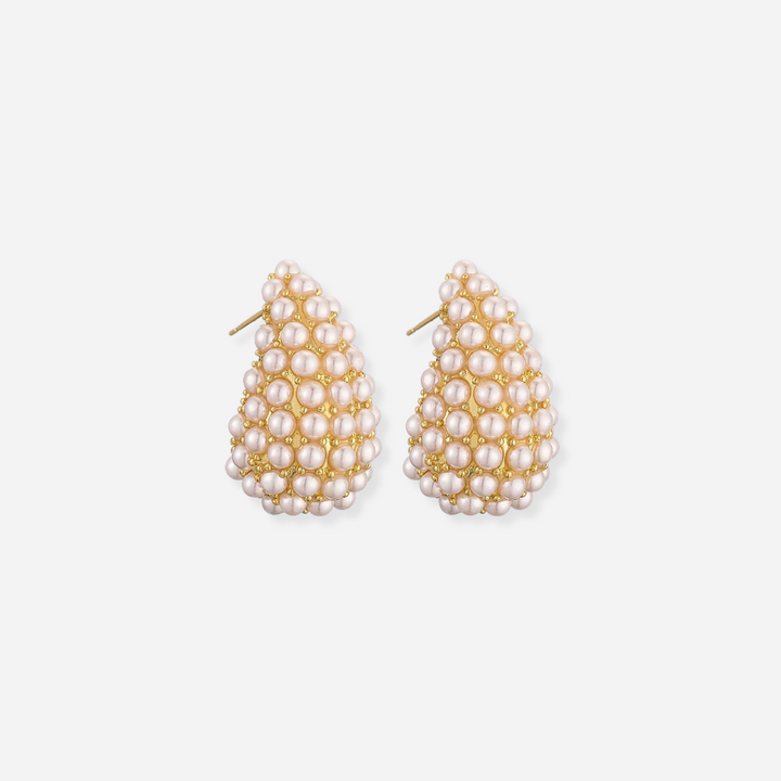 Eudoxie | Boucles d'oreilles en perles de style classique