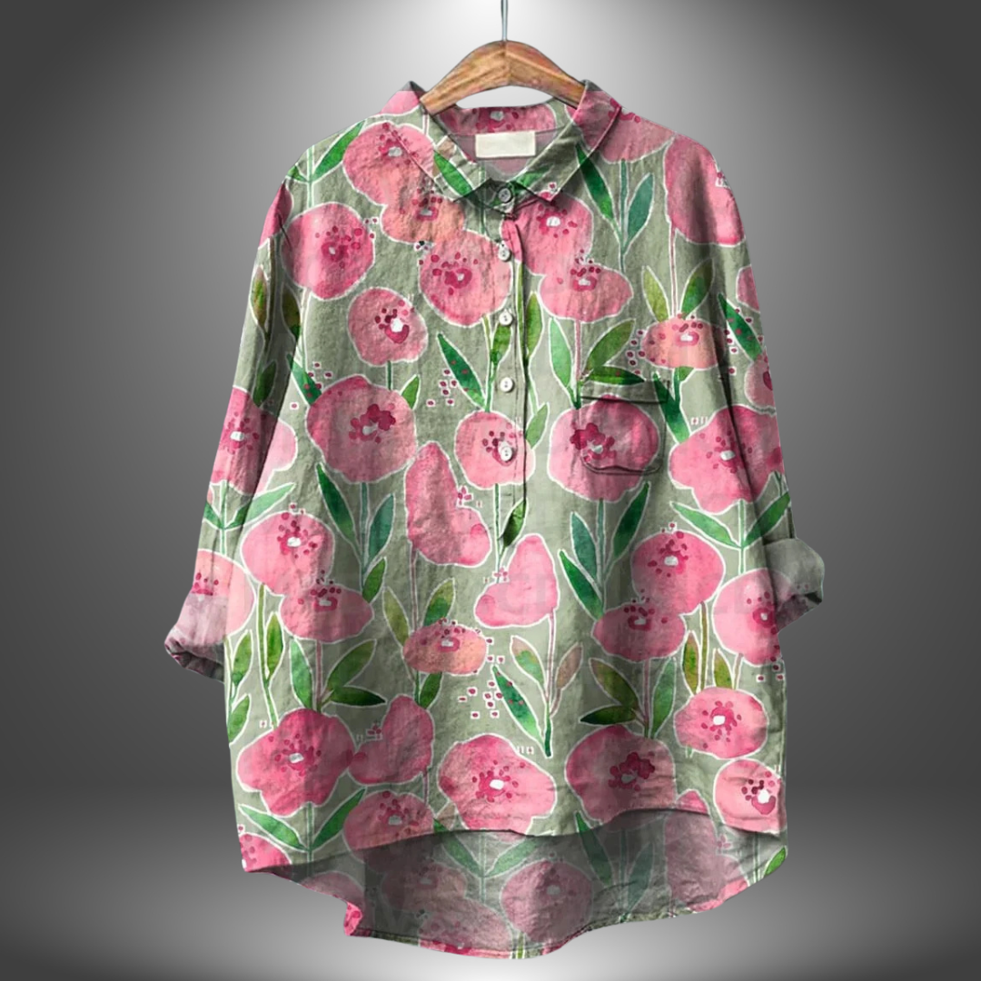 Ludivine | Chemisier Floral Artisanal pour Femme