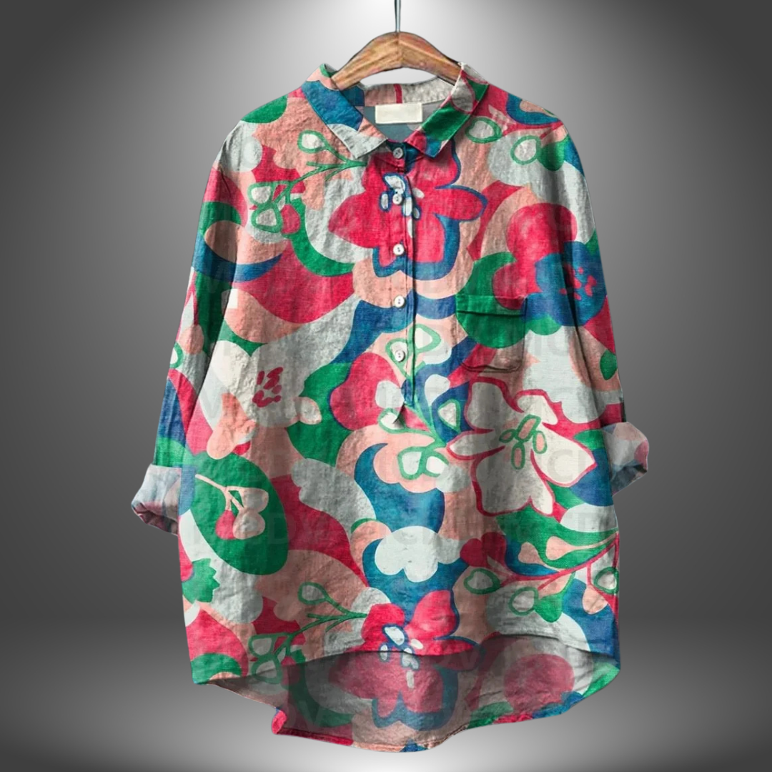 Ludivine | Chemisier Floral Artisanal pour Femme