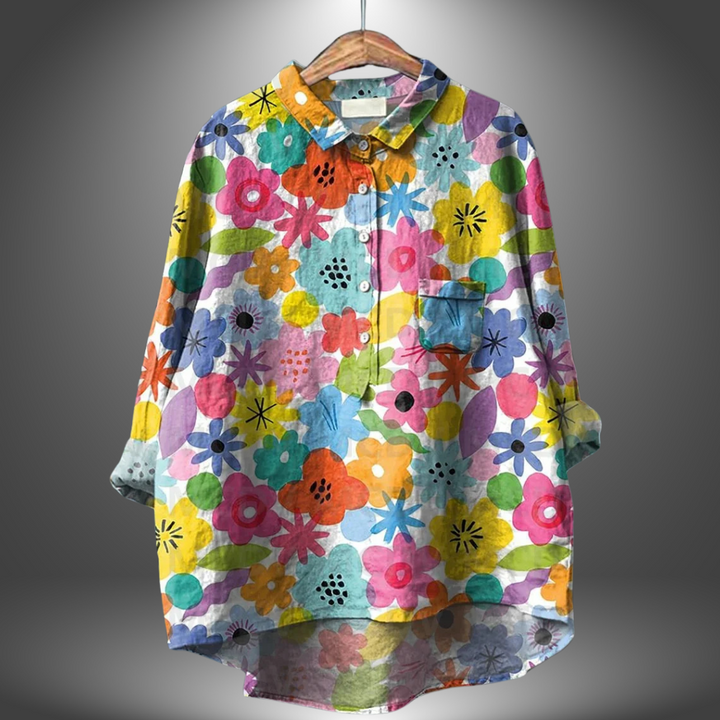 Ludivine | Chemisier Floral Artisanal pour Femme