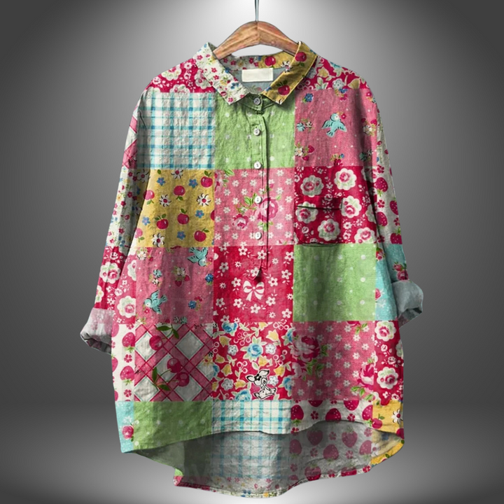 Ludivine | Chemisier Floral Artisanal pour Femme