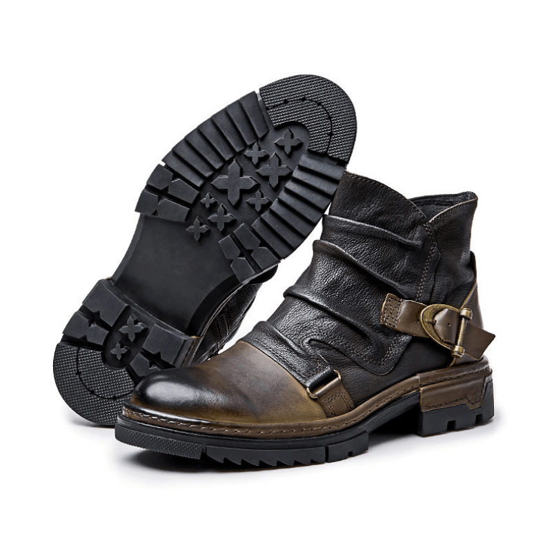 Gianmarco | Bottes de biker en cuir Toretto