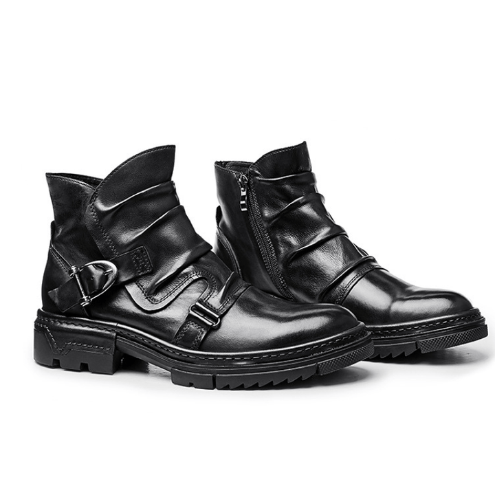 Gianmarco | Bottes de biker en cuir Toretto