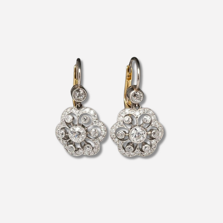 Blandine | Boucles d'oreilles vintage en cristal