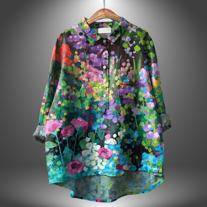 Ludivine | Chemisier Floral Artisanal pour Femme