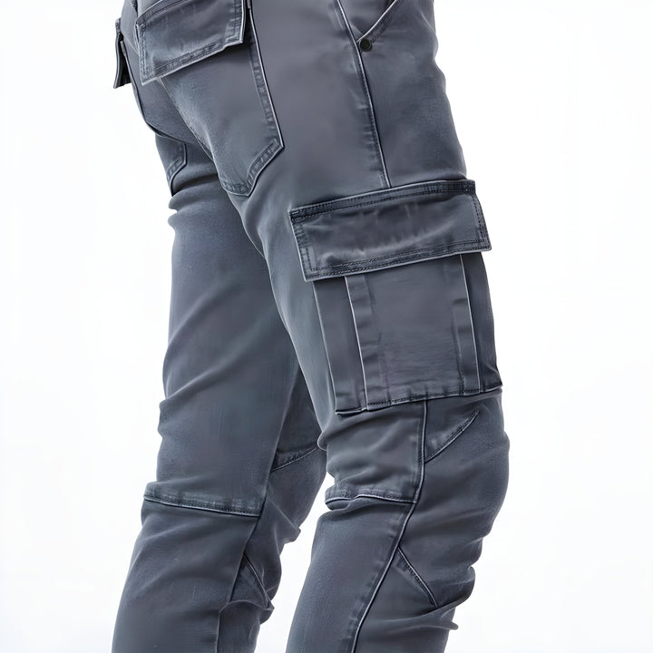 Ernesto | Pantalons cargo en denim stretch