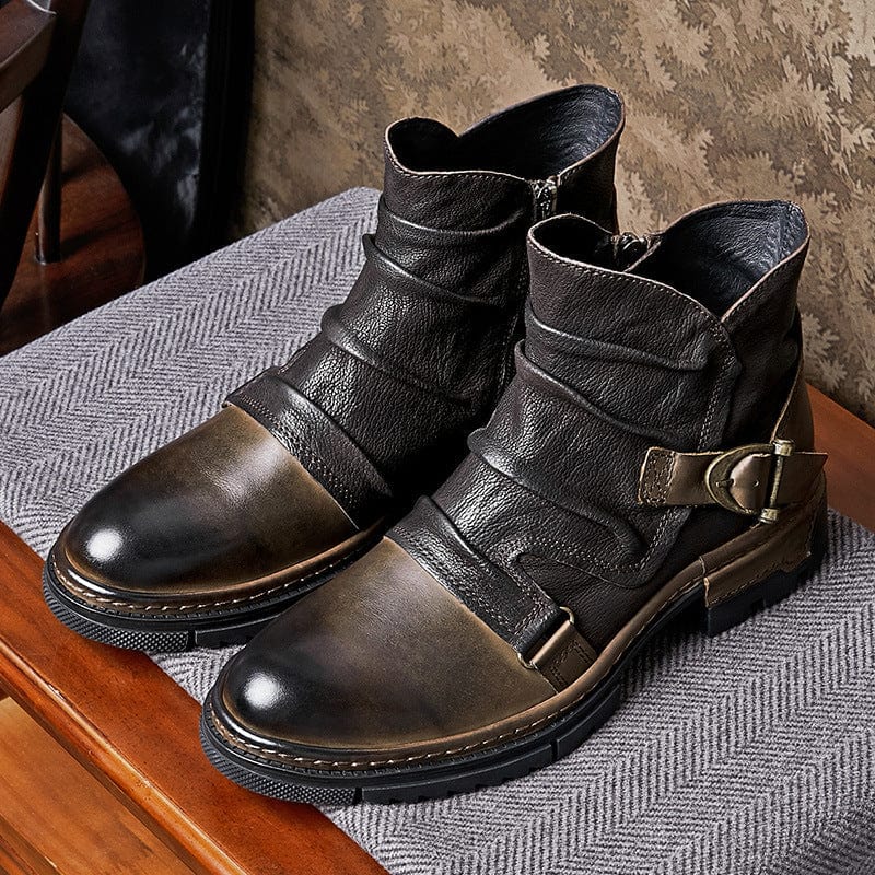 Gianmarco | Bottes de biker en cuir Toretto