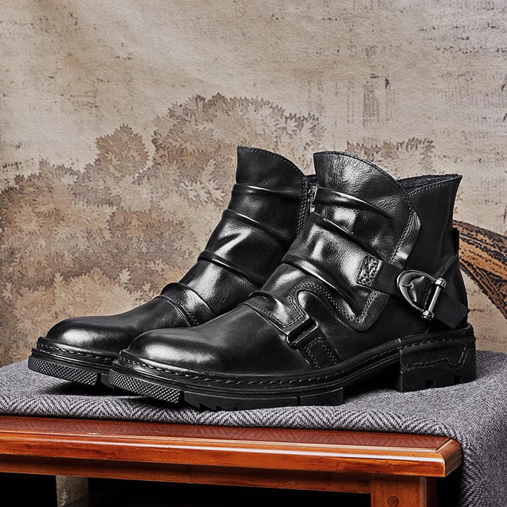 Gianmarco | Bottes de biker en cuir Toretto