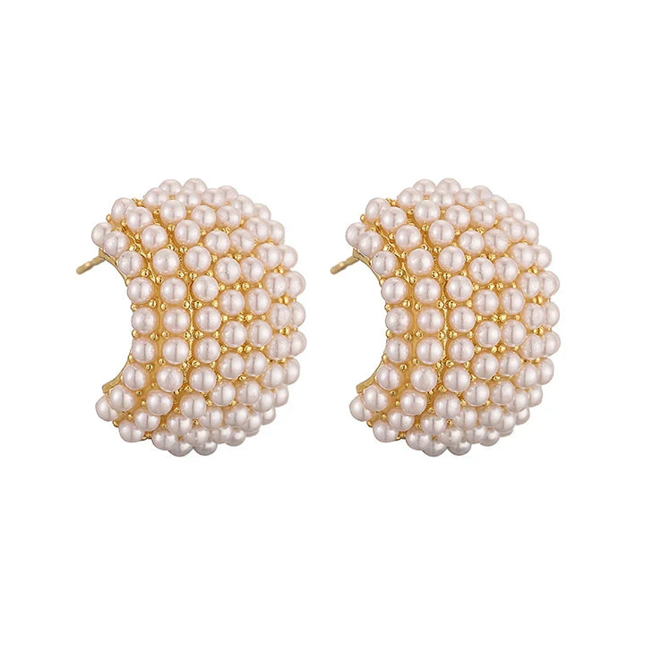 Eudoxie | Boucles d'oreilles en perles de style classique