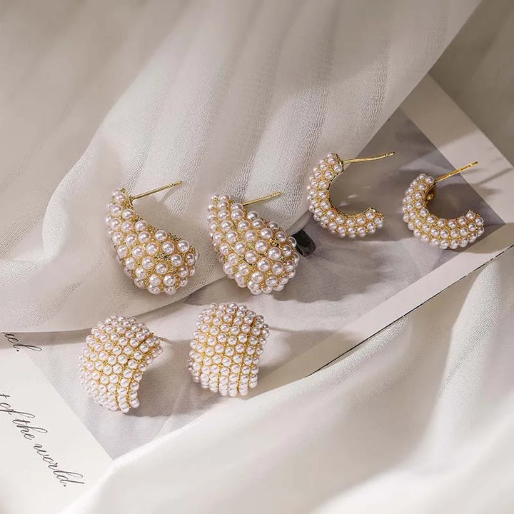 Eudoxie | Boucles d'oreilles en perles de style classique