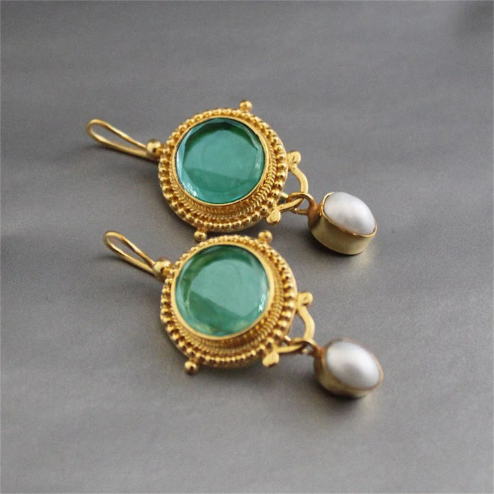 Fantine | Boucles d'oreilles vintage Veline avec perle