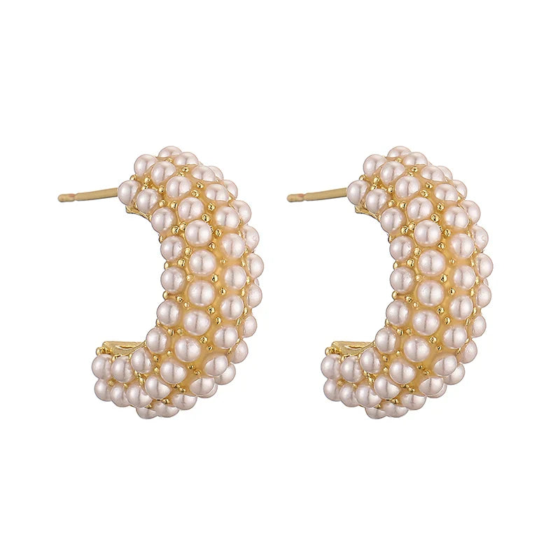 Eudoxie | Boucles d'oreilles en perles de style classique