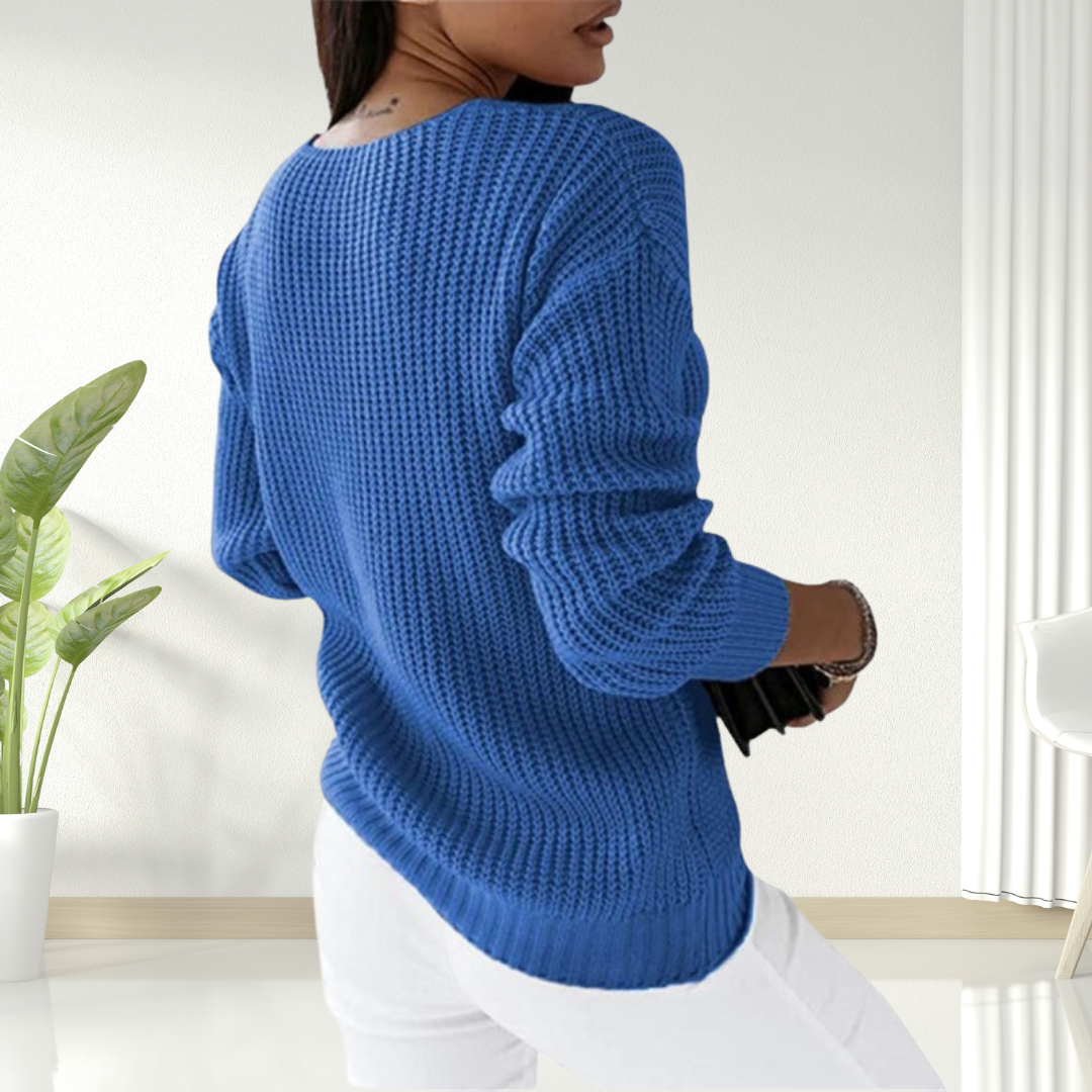 Solaine™ - Pull Classique en V