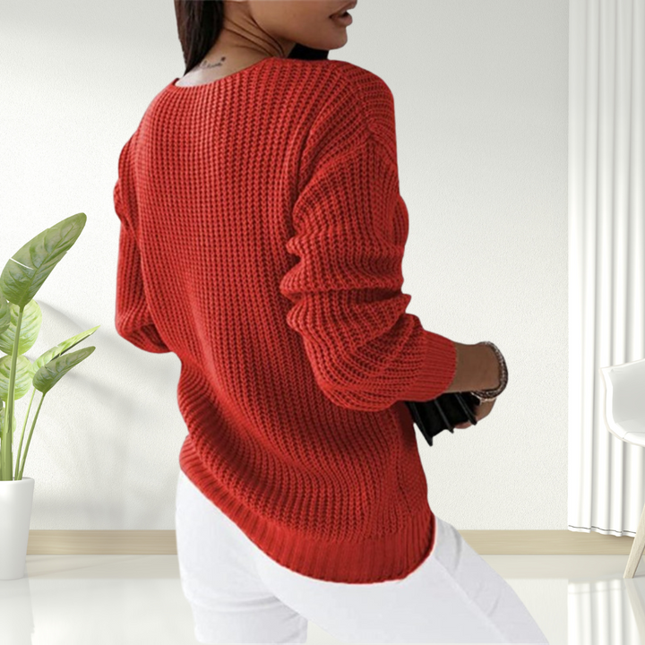 Solaine™ - Pull Classique en V