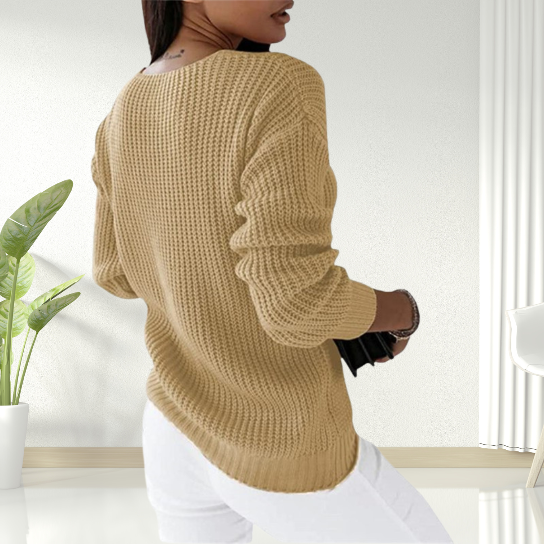 Solaine™ - Pull Classique en V