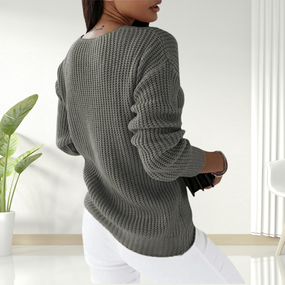 Solaine™ - Pull Classique en V