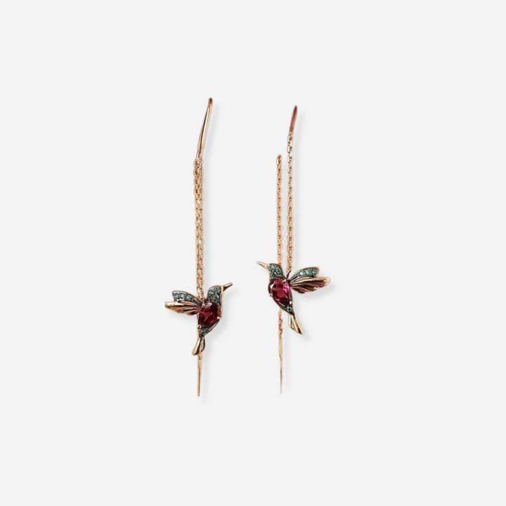 Candice | Boucles d'oreilles design colibri