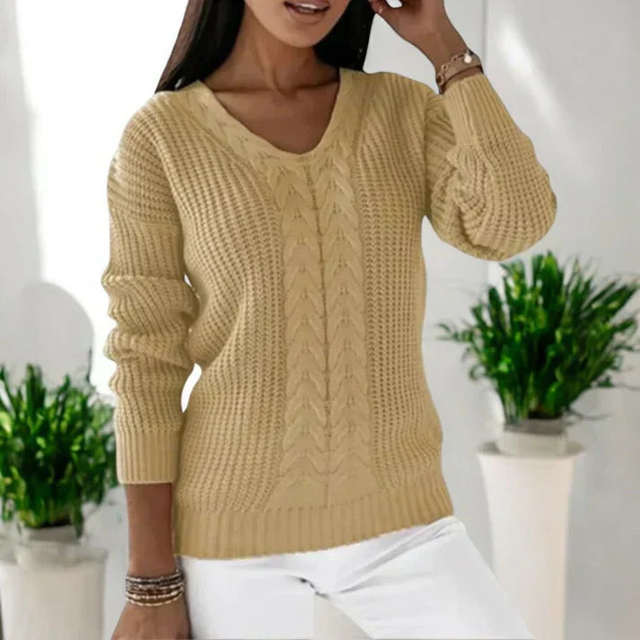 Solaine™ - Pull Classique en V