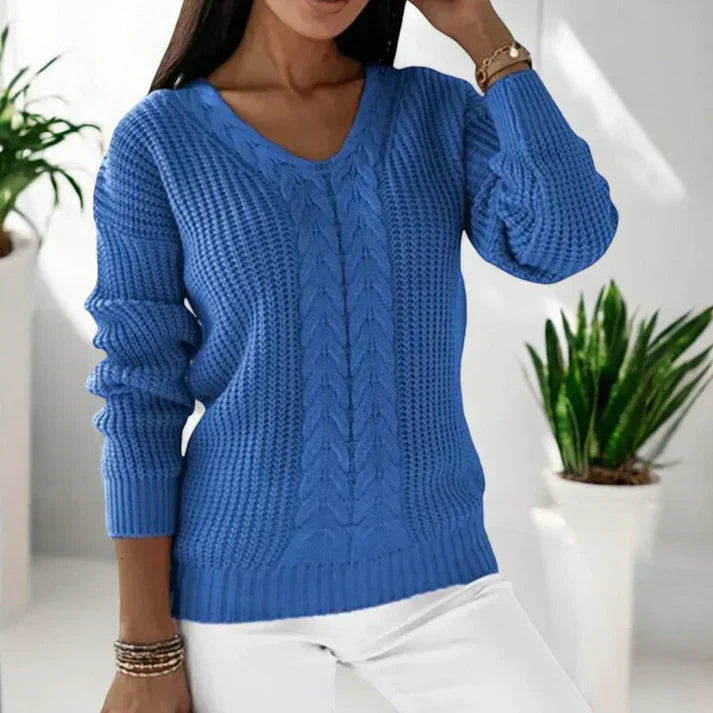 Solaine™ - Pull Classique en V