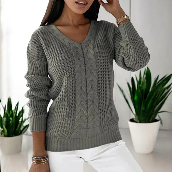 Solaine™ - Pull Classique en V