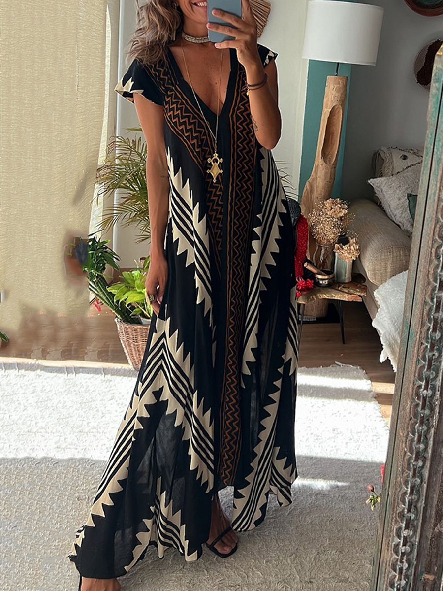 Boho™ | Robe sans manches à col en V