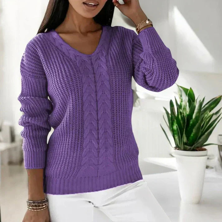 Solaine™ - Pull Classique en V