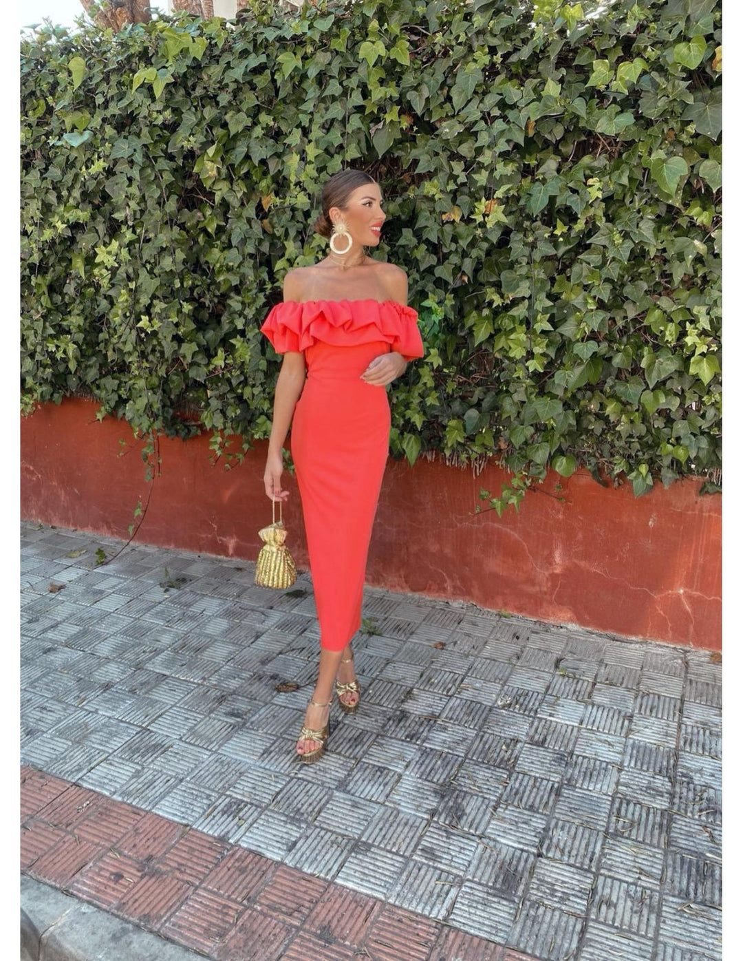Angéline | Robe midi sans manches
