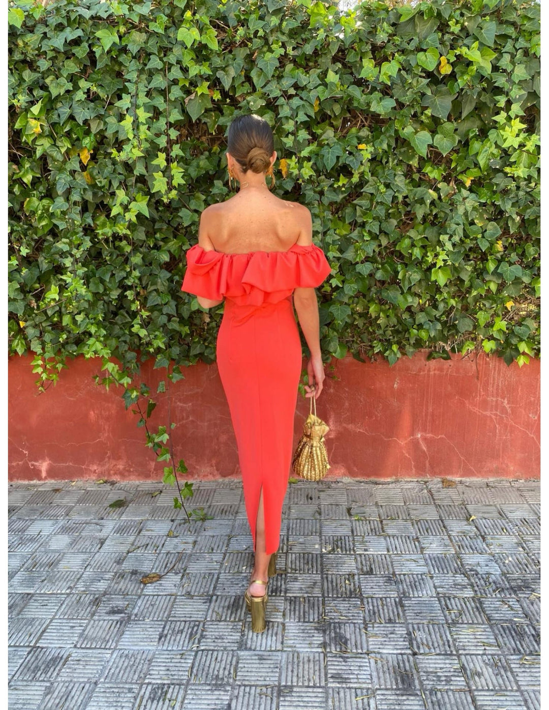 Angéline | Robe midi sans manches