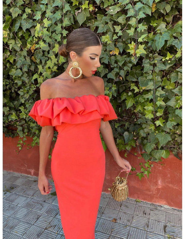 Angéline | Robe midi sans manches
